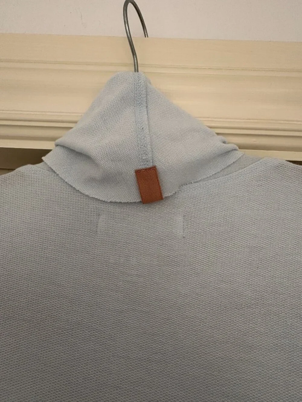 Lunya The Robe Organic Pima Cotton Bone Blue Size XS/S Pockets Belt